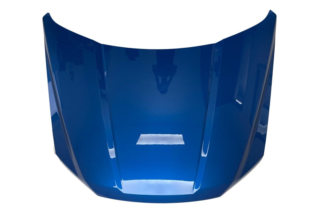 Painted Hood for 2015-2020 Ford F150 Velocity Blue Metallic (E7) FL3Z16612A ReveMoto Painted Auto Parts Replacement