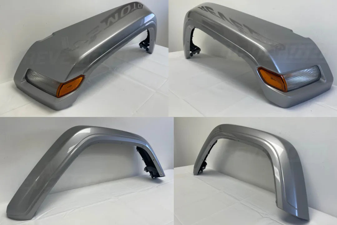 27156 - Painted Fender Flare for 2007-2018 Jeep Wrangler (Set of 4 | (Standard for JL Models) *****FULLY PAINTED*** Billet Silver Metallic (PSC) 6AD71RXFAH