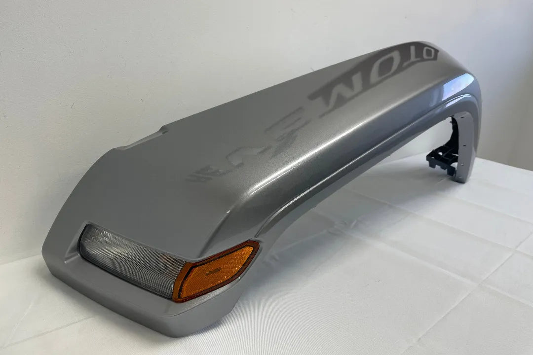 27156 FULLY PAINTED Front Fender Flare for 2007-2018 Jeep Wrangler (Driver-Side | Standard for JL Models) Billet Silver Metallic (PSC) 6AD71RXFAH Replaced by 68585261AA