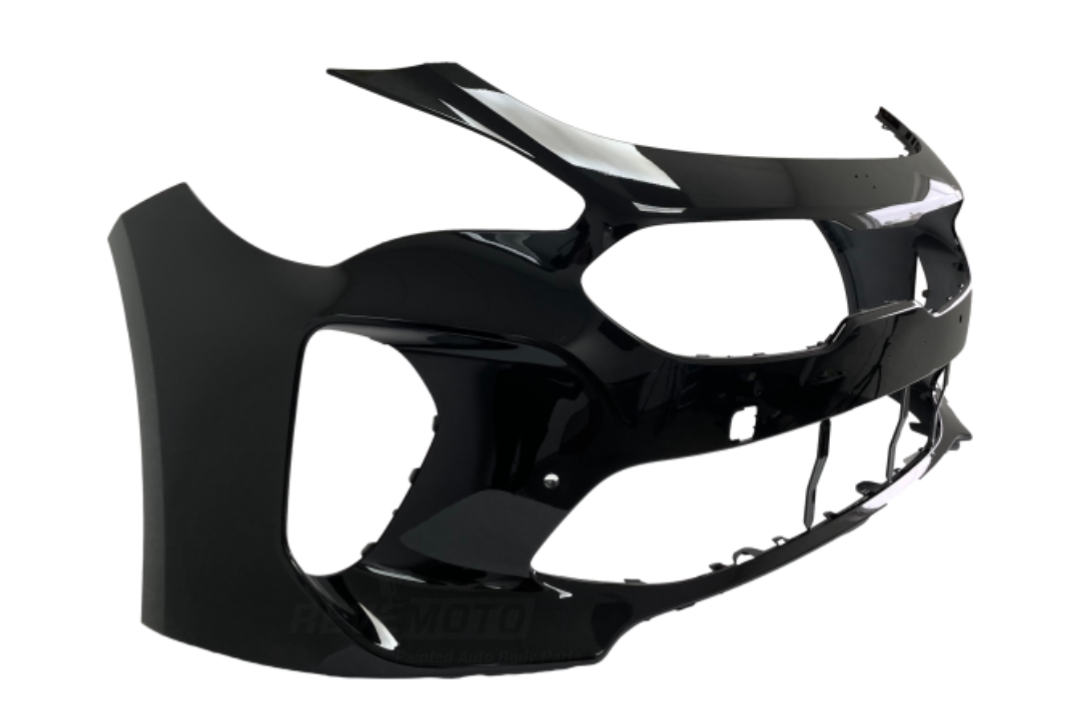 28156A - 2018-2021 Kia Stinger Front Bumper Painted (GT Models) Aurora Black Pearl (ABP) 86510J5650