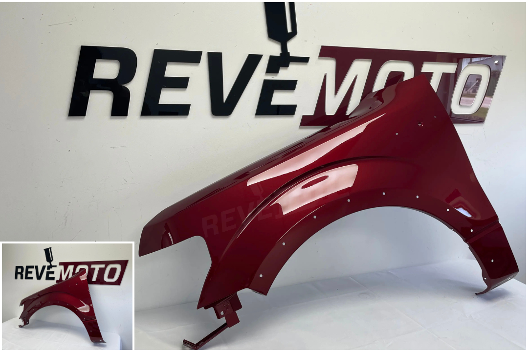 29664 - 2009-2014 Ford F150 Fender Painted WITH: Wheel Opening Molding Holes) Ruby Red Metallic (RR) BL3Z16006B FO1240273
