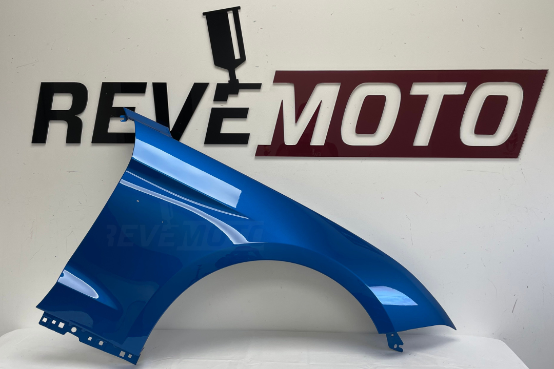 30223 - Painted Fender for 2018-2023 Ford Mustang (GT, GT Premium Models | Passenger-Side) Velocity Blue Metallic (E7) JR3Z16005B