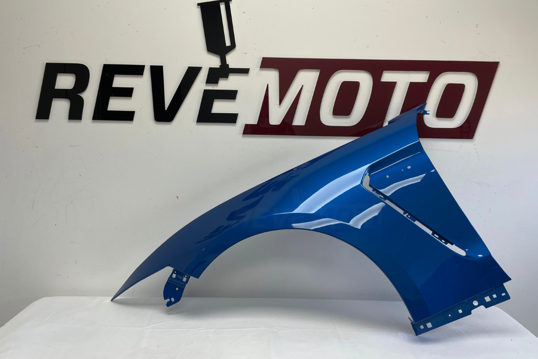 30496 - 2015-2020 Ford Mustang Fender Painted (Shelby GT350/GT350R Models) Left, Driver-Side Velocity Blue Metallic (E7) FR3Z16006C