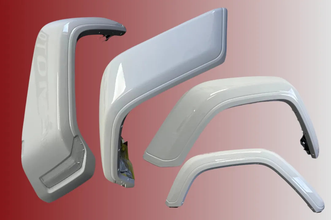 FULLY PAINTED Fender Flare for 2007-2018 Jeep Wrangler (Set of 4 | (Standard for JL Models) Bright White (PW7) 6AD71RXFAH