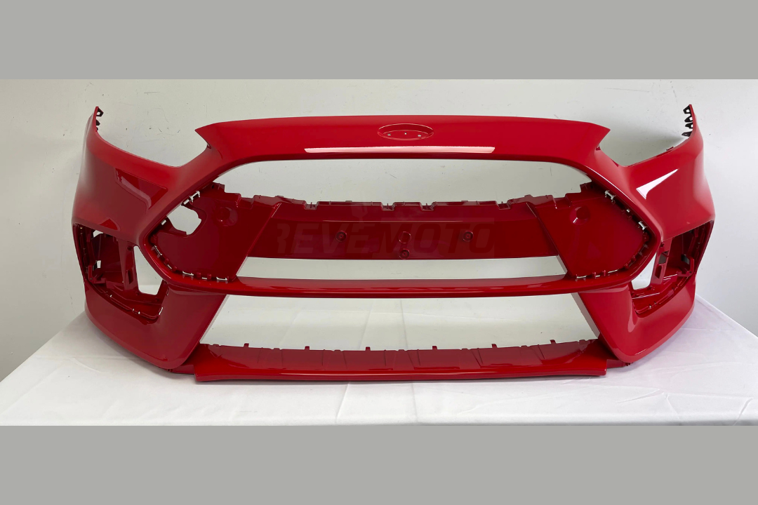 32075 -  2016-2018 Ford Focus Front Bumper Painted (RS Model) Race Red (PQ) | 2016-2018 / (OEM) WITH: RS Model OEM-G1EZ17757AA