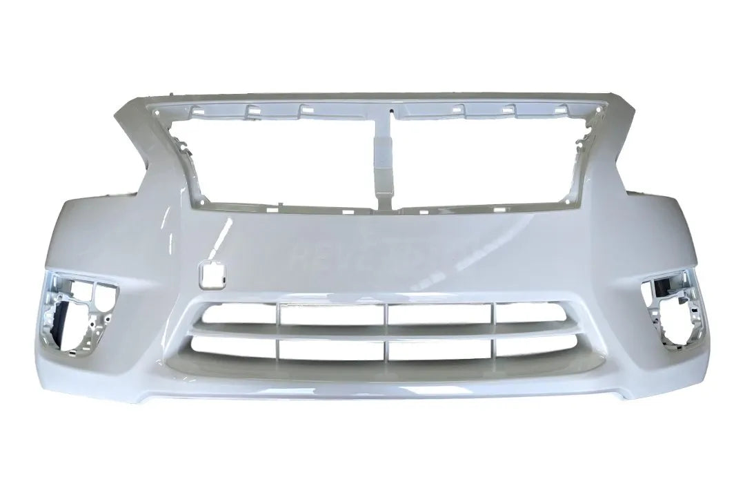 Painted Front Bumper Cover for 2013-2015 Nissan Altima  White Pearl (QAB) Sedan 620223TA0H NI1000285 ReveMoto Painted Auto Parts Replacement