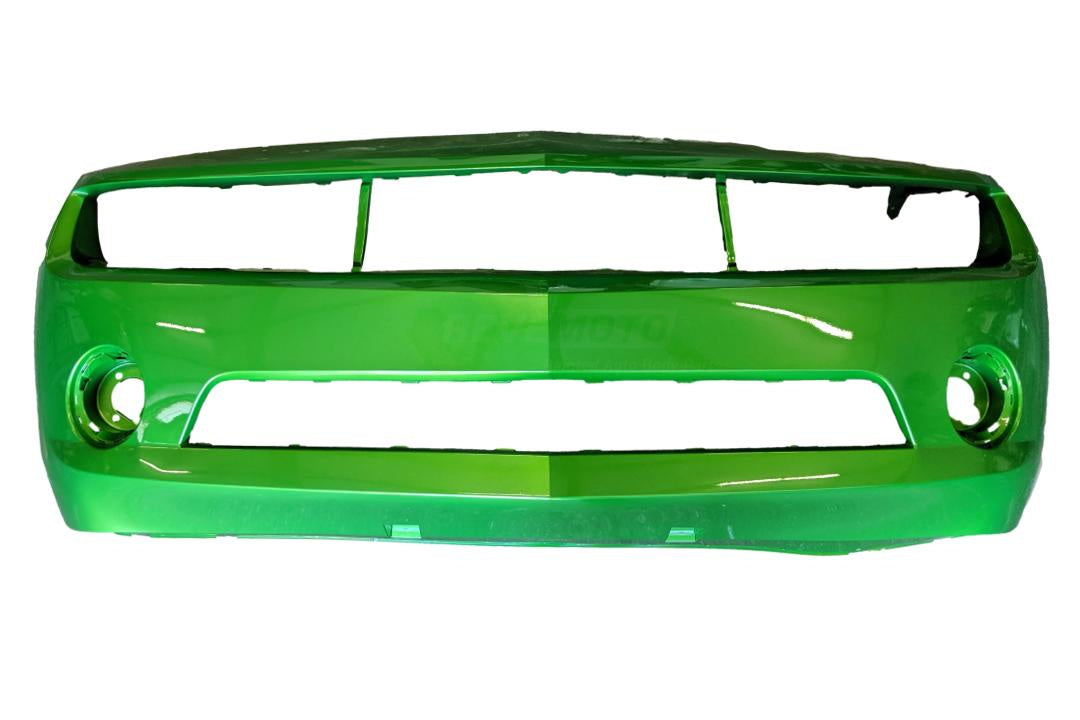 2010-2013 Chevrolet Camaro Front Bumper Painted (LS/LT Models) Synergy Green Metallic (WA708S) 92236548_GM1000906
