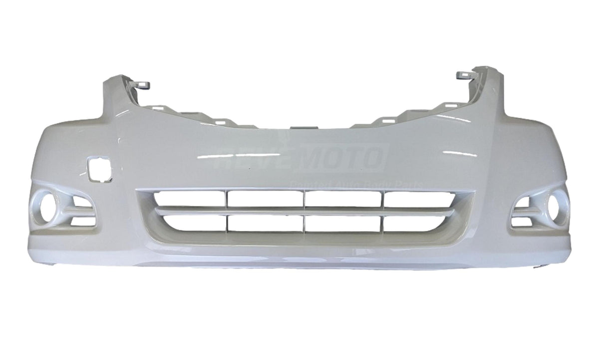 2010-2012 Nissan Altima Front Bumper Painted (Sedan/Hybrid) Satin White Pearl (QX3) 62022ZX00H NI1000268 ReveMoto Painted Auto Parts Replacement