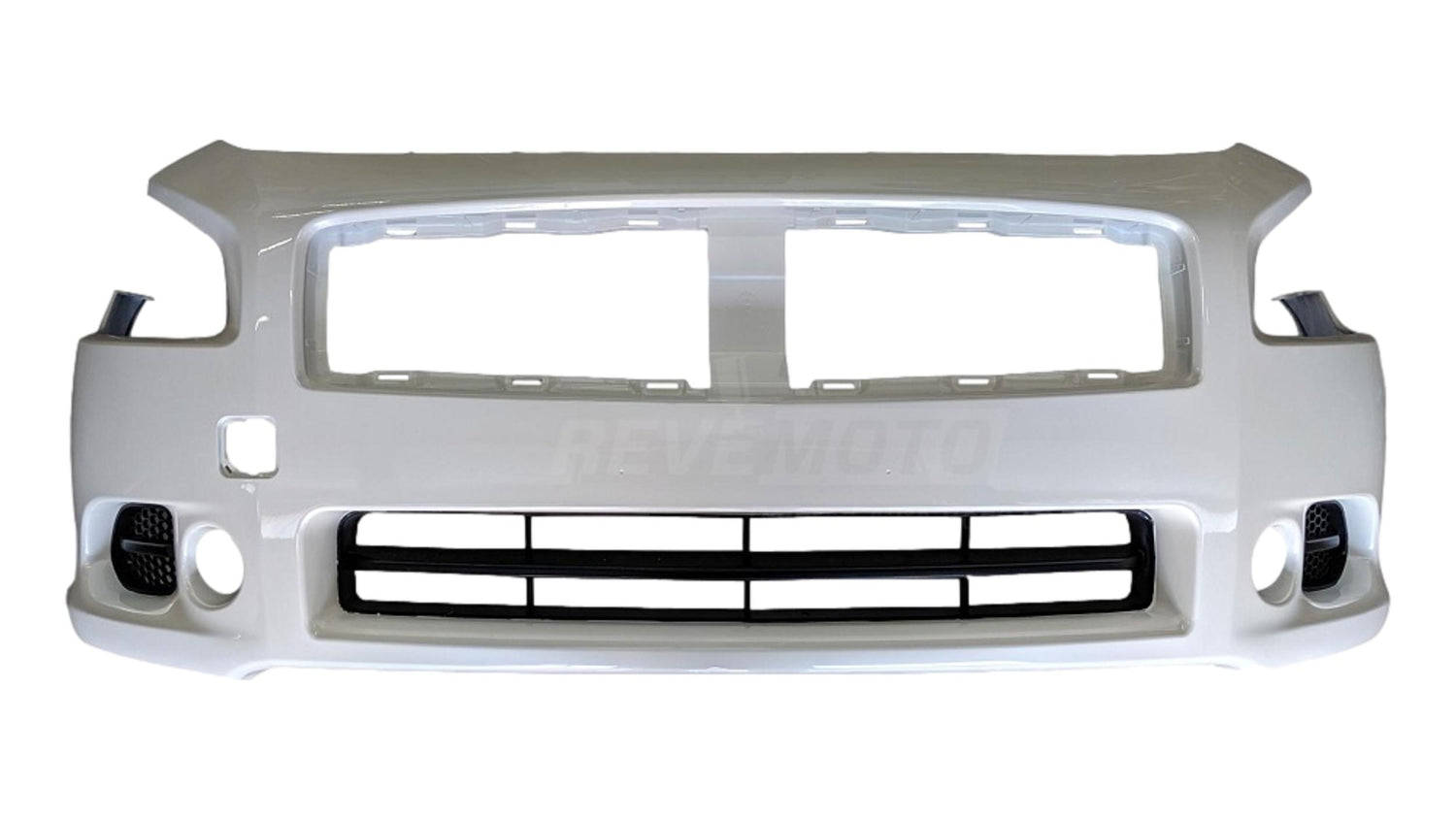 6761 Painted Front Bumper Cover for 2009-2014 Nissan Maxima Pearl White (QX3) 620229N00H NI1000258 ReveMoto Painted Auto Body Parts Replacement