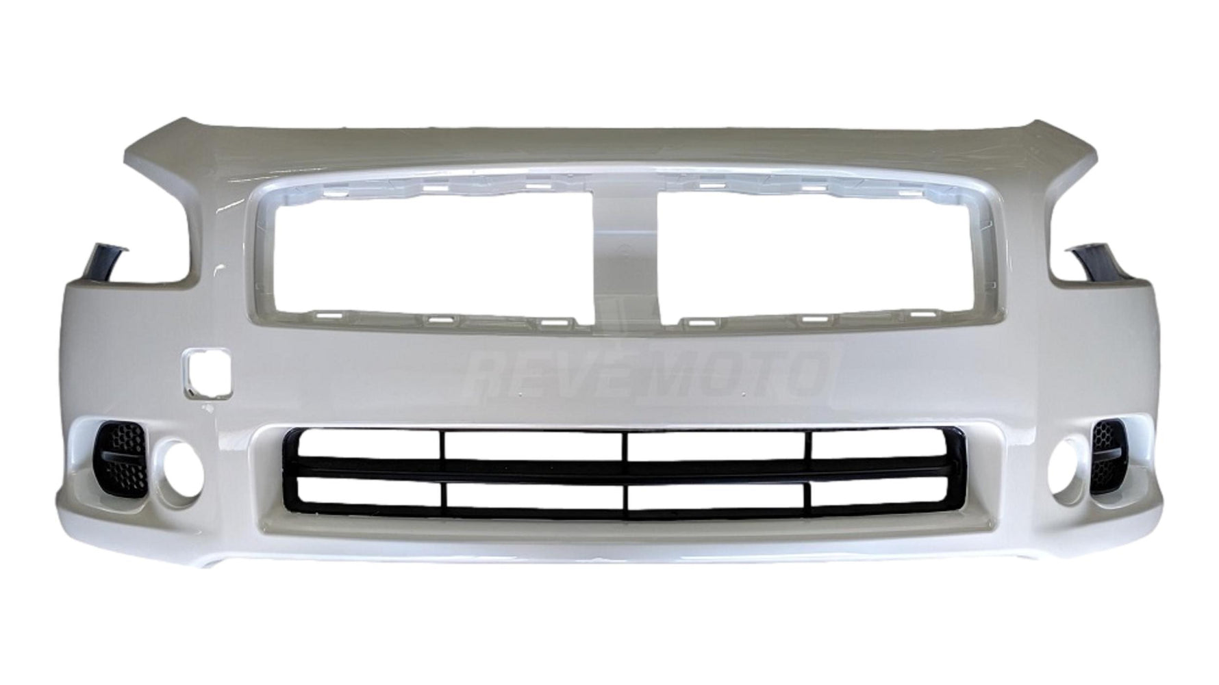 6761 Painted Front Bumper Cover for 2009-2014 Nissan Maxima Pearl White (QX3) 620229N00H NI1000258 ReveMoto Painted Auto Body Parts Replacement