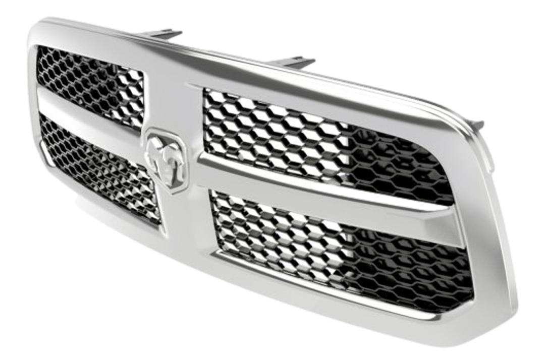 2013-2018 Dodge Ram 1500 Chrome Grille to Painted to Match Grille 68197703AA  Bright White (PW7)