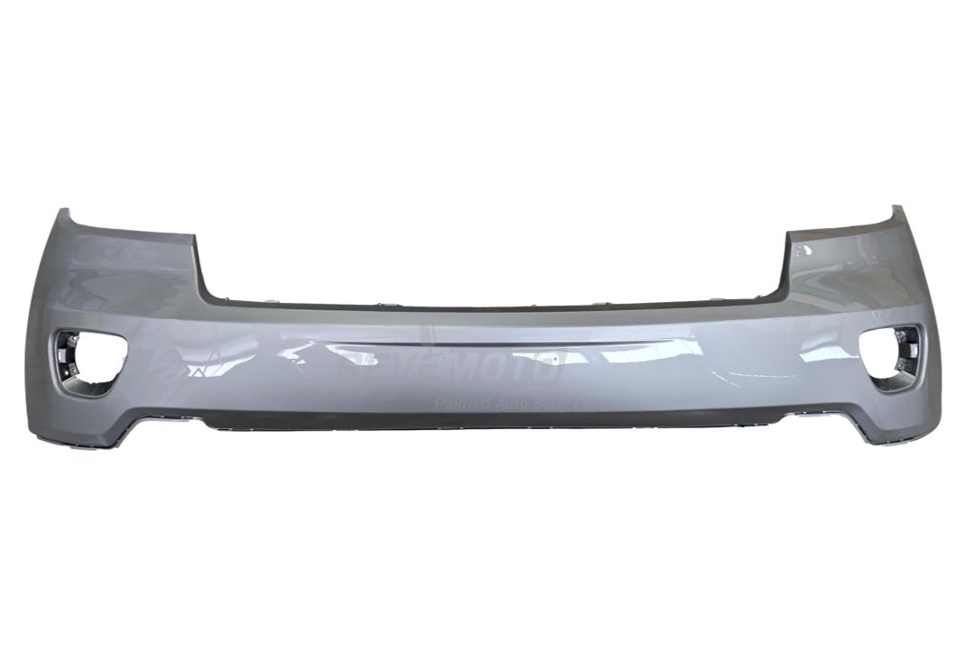 2011-2013 Jeep Grand Cherokee Front Bumper Painted (Upper)_WITHOUT: Head Light Washer Holes, Park Assist Sensor Holes, Chrome Insert_Bright Silver Metallic_PS2_ 68078268AB_ CH1000979