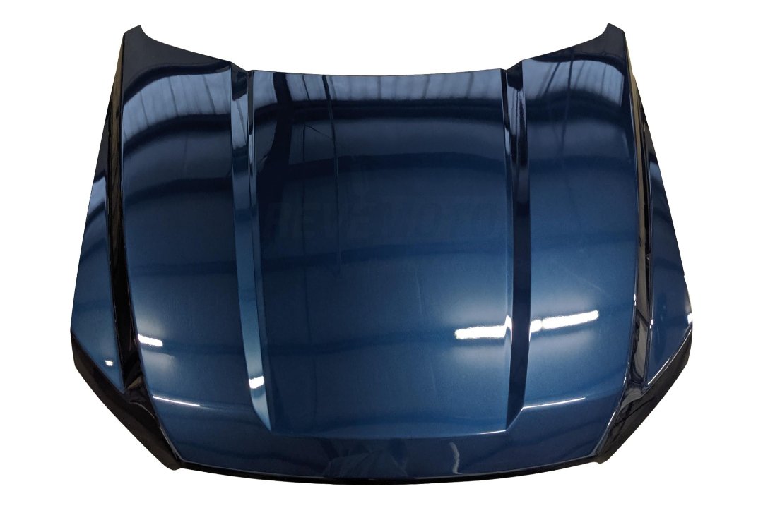 Painted Hood for 2015-2020 Ford F150 Hood Painted Blue Jeans Metallic (N1) FL3Z16612A FO1230307 ReveMoto Painted Auto Body Parts Replacement