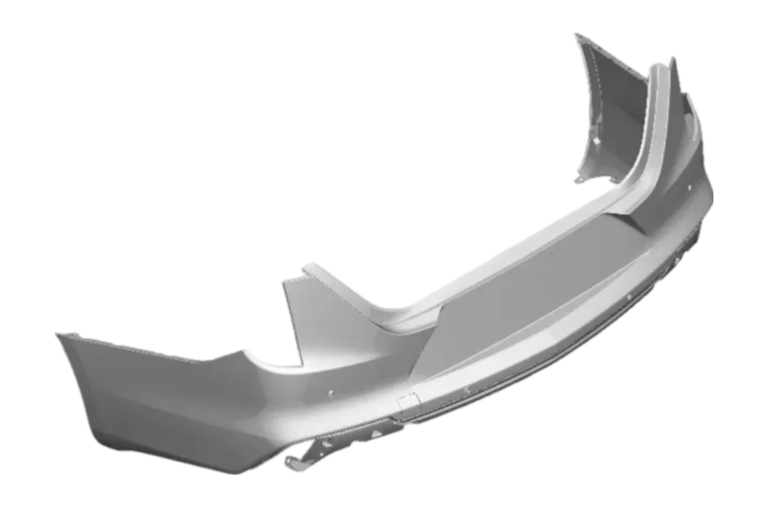 2020-2022 Cadillac CT4 Rear Bumper Painted (WITH: Park Assist Sensor Holes)  84824302/85571782