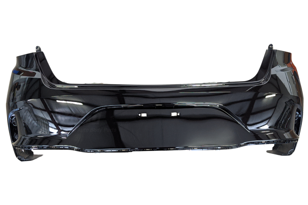 2018 Hyundai Sonata Rear Bumper Painted Black noir Phantom Black Metallic (S3B) 86611C2700 HY1100218