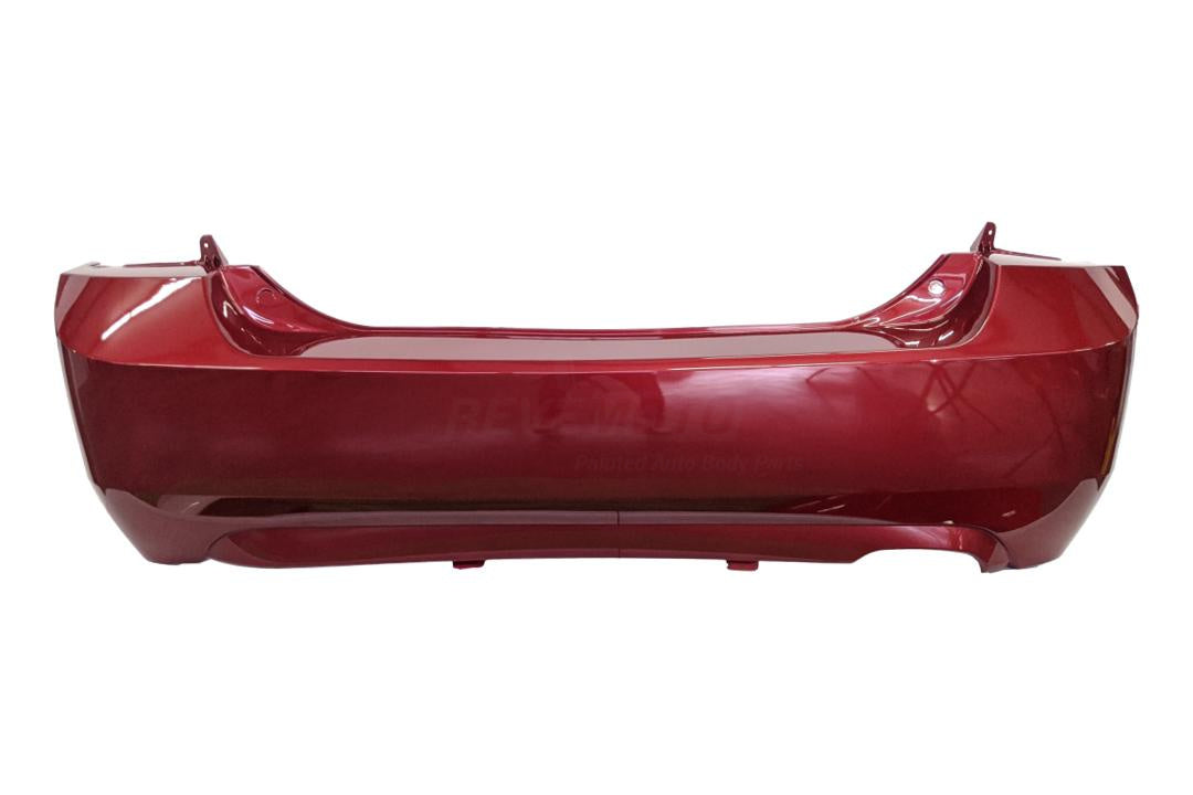 2006-2009 Ford Fusion Rear Bumper Painted Redfire Metallic (G2) / 2.3L; w/ Single Exhaust; WITHOUT: Park Assist 8E5Z17K835GAPTM FO1100592