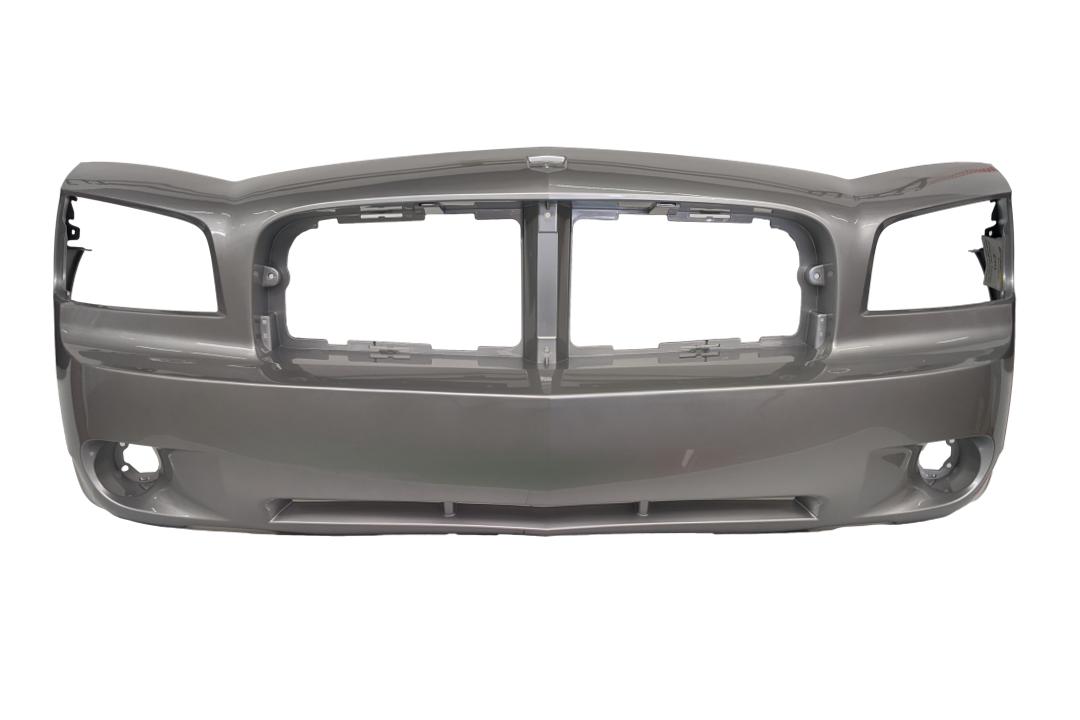 2006-2010 Dodge Charger Front Bumper Painted (R-T/SE/SXT Models) Bright Silver Metallic PS2 4806179AE CH1000461