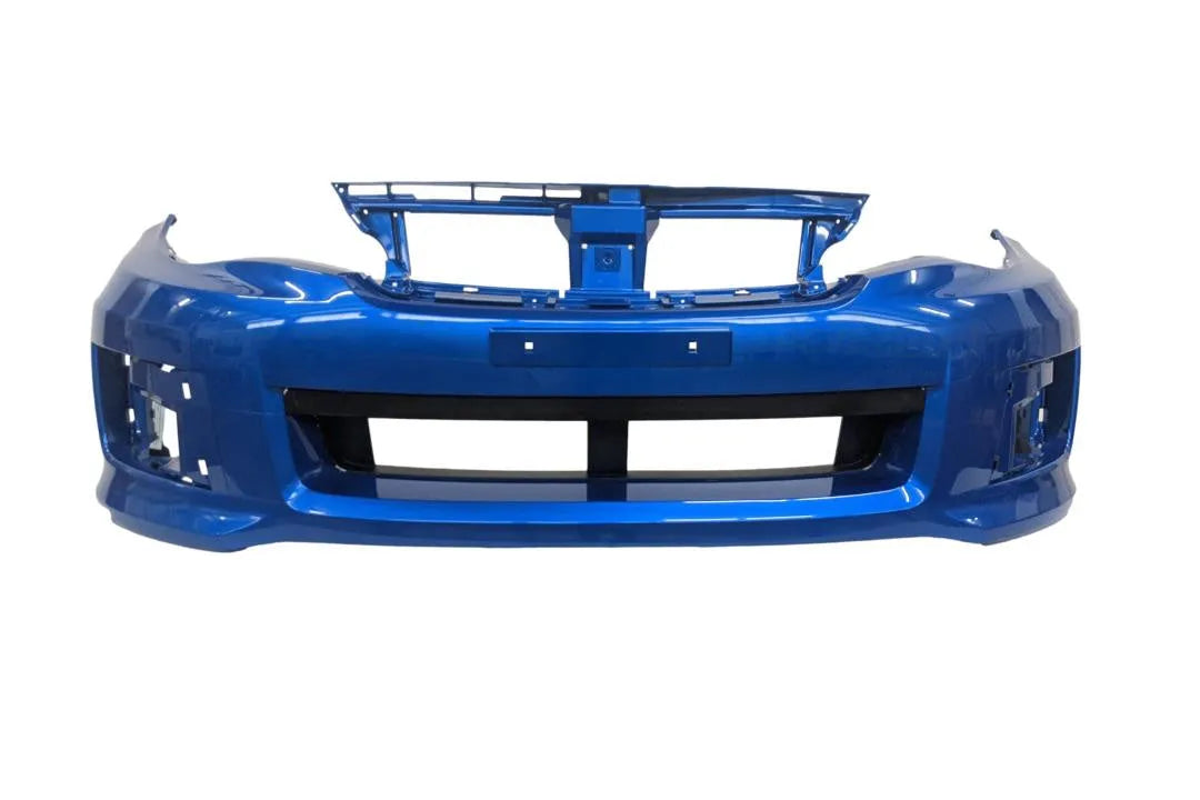 2012-2014 Subaru Impreza WRX Front Bumper PaintedWorld Rally Blue Pearl 02C57704FG113 SU1000167 ReveMoto Painted Auto Parts Replacement