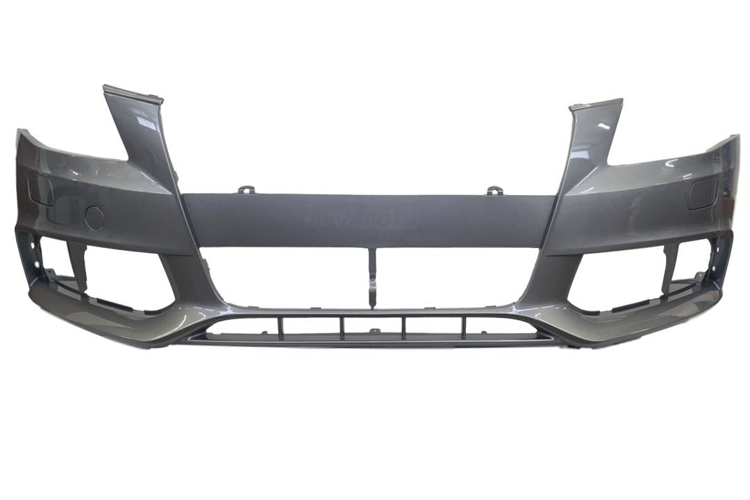 2009-2012 Audi A4 Front Bumper Painted (Aftermarket | WITHOUT: S-Line | WITH: Headlight Washer Holes) Quartz Gray Metallic (LY7G) 8K0807105AGRU AU1000160 