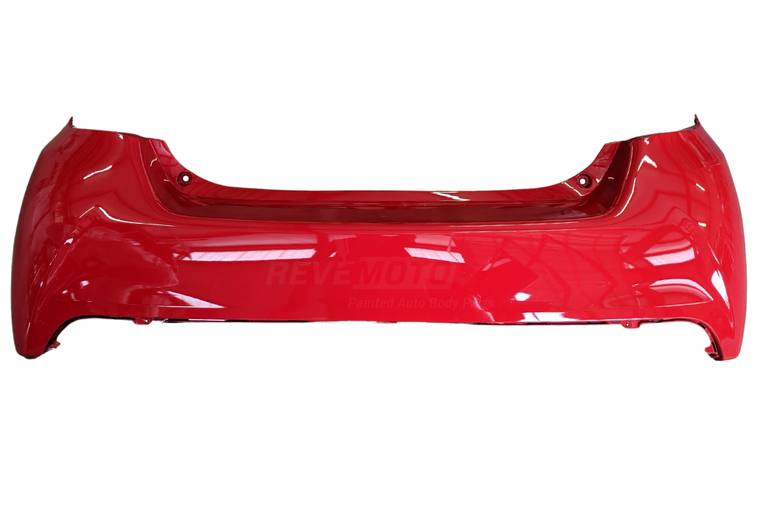 2015-2017 Toyota Yaris Rear Bumper Painted (Hatchback | Aftermarket) Absolutely Red (3P0) 521590U917 TO1100314