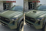 Before and After 2024-2026 Tacoma Hood Conversion Army Green (6V7)