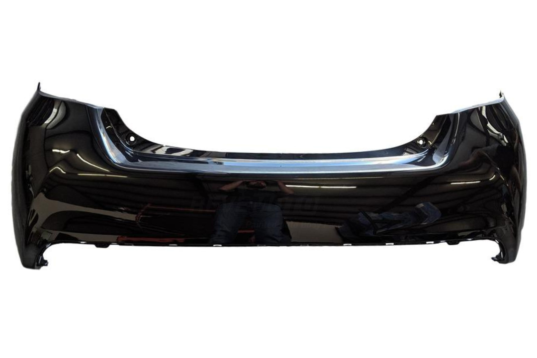 2015-2017 Toyota Yaris Rear Bumper Painted (Hatchback | Aftermarket) Black Sand Pearl (209) 521590U917 TO1100314