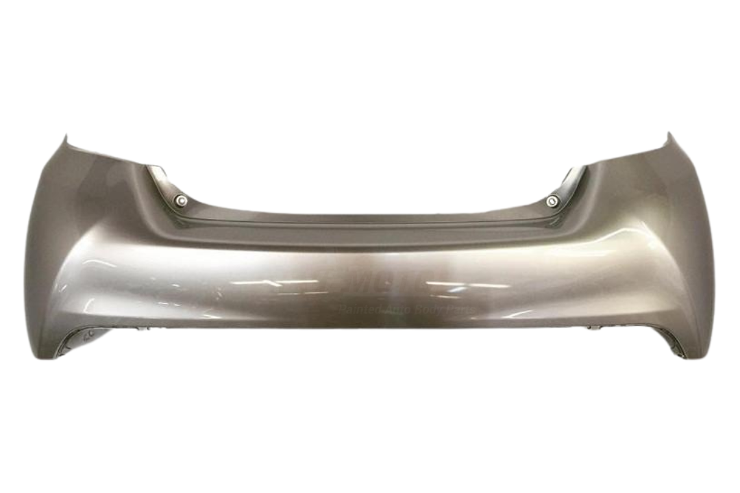 2015-2017 Toyota Yaris Rear Bumper Painted (Hatchback | Aftermarket) Classic Silver Metallic (1F7) 521590U917 TO1100314