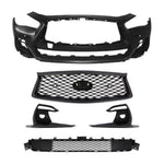 Infiniti Q50 2014–2017 to 2018+ Sport Front Bumper with Tech Assist Conversion Kit
