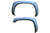 2000-2007 Chevrolet Silverado Fender Flare Painted (1500 | Set of 4 | Rivet Style) Silver Birch Metallic (WA926L) PB4103