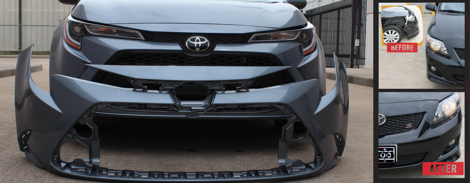 Painted Bumpers - Front and Rear Bumper Replacements - ReveMoto Painted Auto Body Parts
