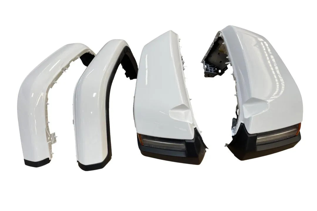 Painted Fender Flare for 2025 Jeep Wrangler (Set of 4) Bright White (PW7) 82215741AD ReveMoto Painted Auto Body Parts Replacement