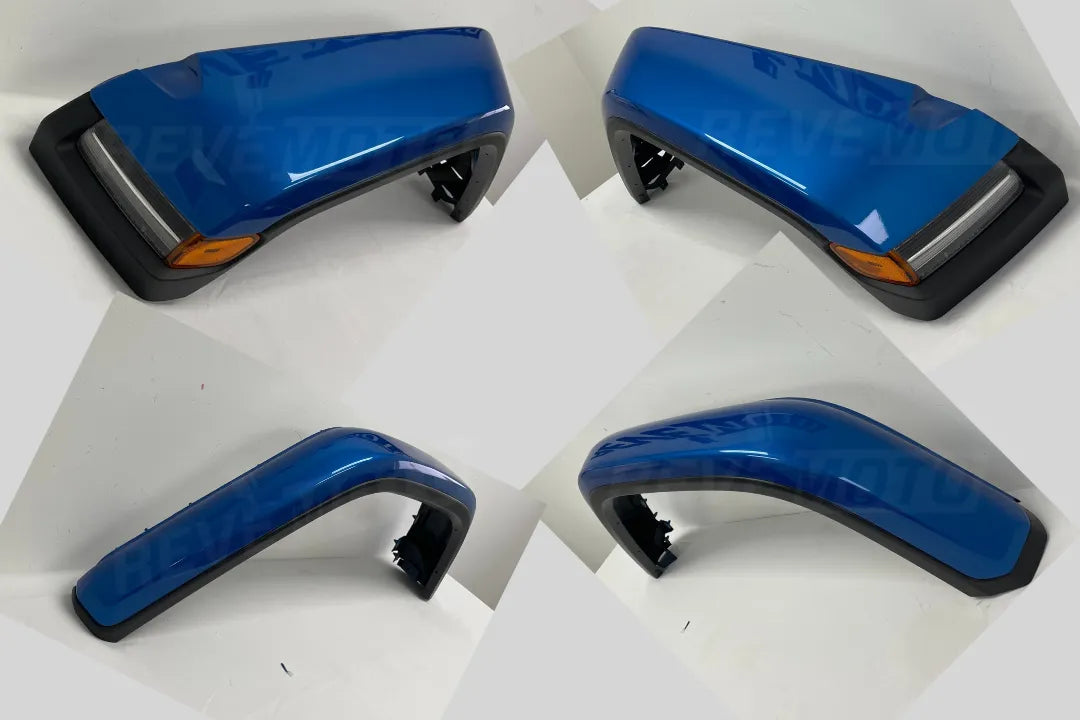 30371 Painted Fender Flare for 2023 Jeep Wrangler (Set of 4) Hydro Blue Metallic (PBJ) 82215741AD ReveMoto Painted Auto Body Parts Replacement