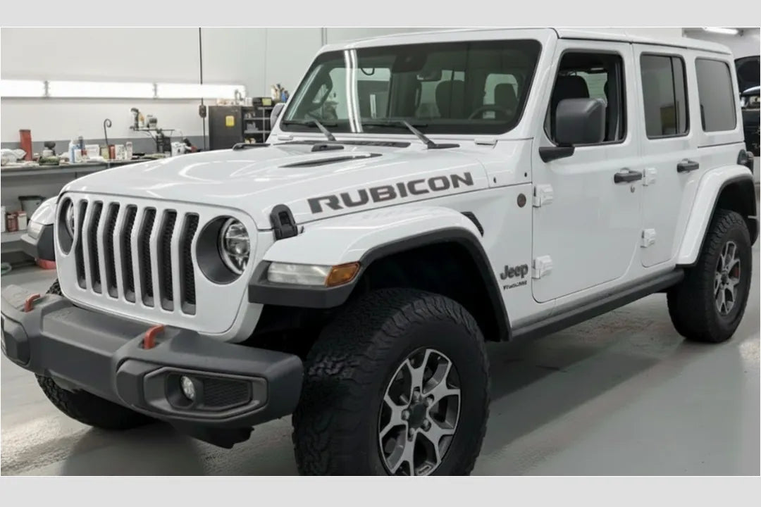 Painted Fender Flare for 2025 Jeep Wrangler (Set of 4) Bright White (PW7) 82215741AD ReveMoto Painted Auto Body Parts Replacement