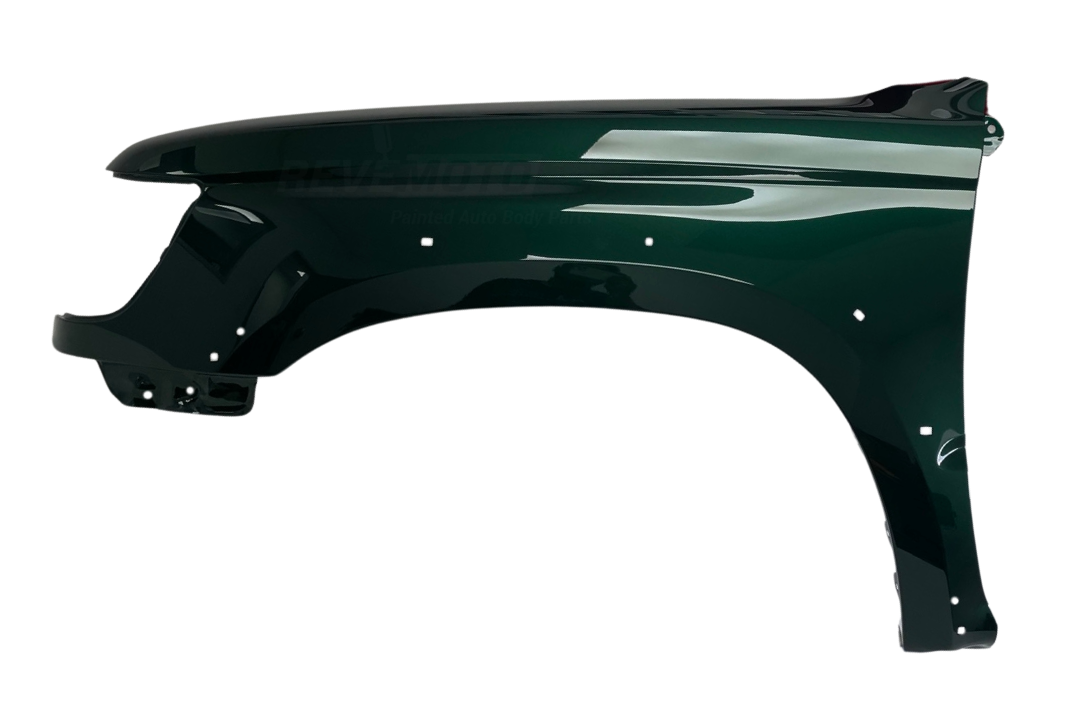 Painted Fender for. 2000-2002 Toyota 4Runner Imperial Jade Mica (6Q7) 5380235640 TO1240166 ReveMoto Painted Auto Body Parts Replacement