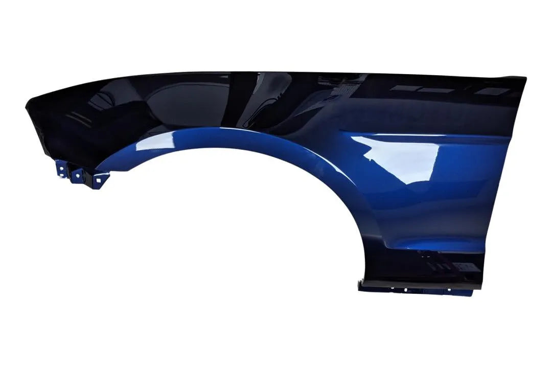 Painted Fender for 2010-2014 Ford Mustang Driver Side (Base-Without Pony Package-Moulding Holes; GT-With Sport Appearance Package) Painted Kona Blue Metallic (L6) AR3Z16006A FO1240281 ReveMoto Painted Auto BodyParts Replacement