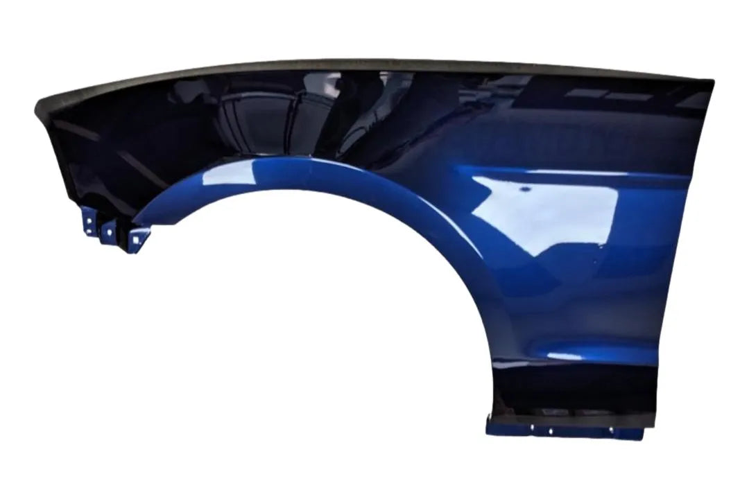 Painted Fender for 2010-2014 Ford Mustang Left Driver Side, Base, With Pony Package and Moulding Holes, Painted Kona Blue Metallic (L6) AR3Z16006B FO1240282