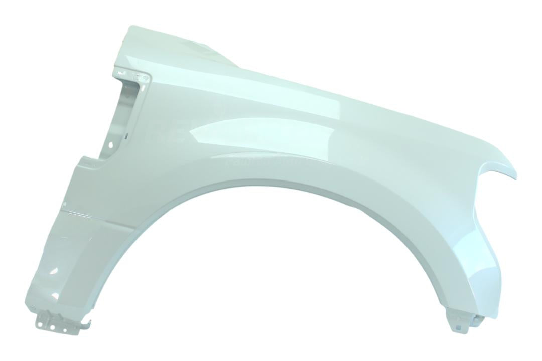 Painted Fender for 2018-2019 Ford F350 (Dual Rear Wheel) White Platinum Tricoat (UG) JC3Z16005A (Right, Passenger-Side)  ReveMoto Painted Auto Body Parts Replacement