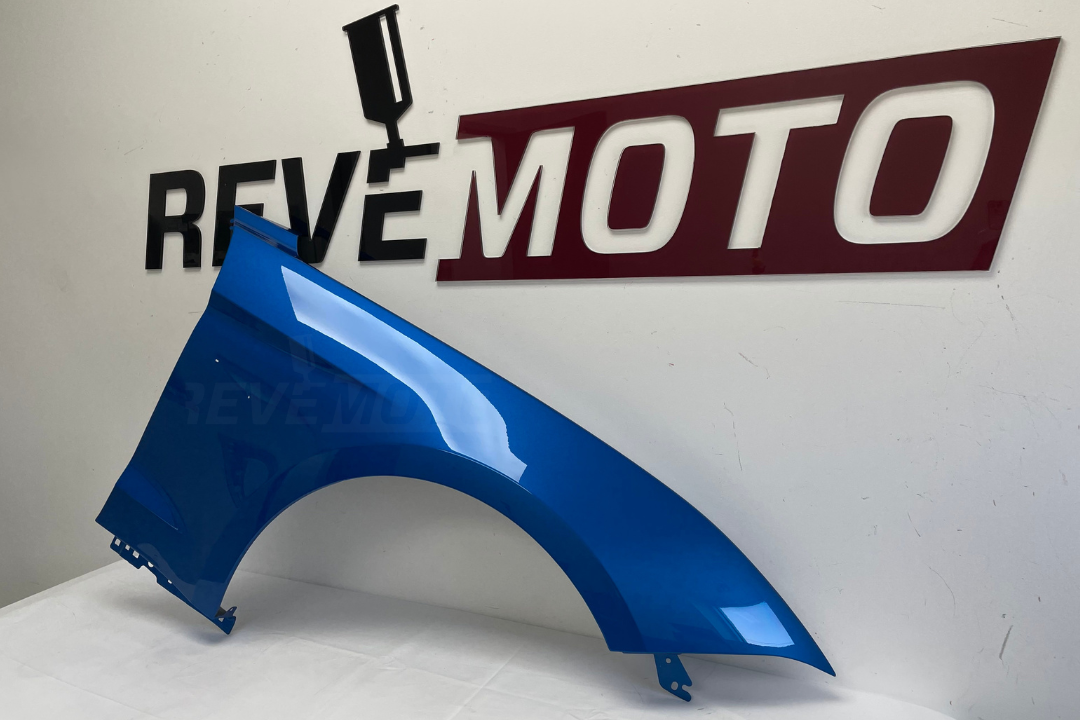 Painted Fender for 2018-2023 Ford Mustang (GT, GT Premium Models | Passenger-Side) Velocity Blue Metallic (E7) JR3Z16005B