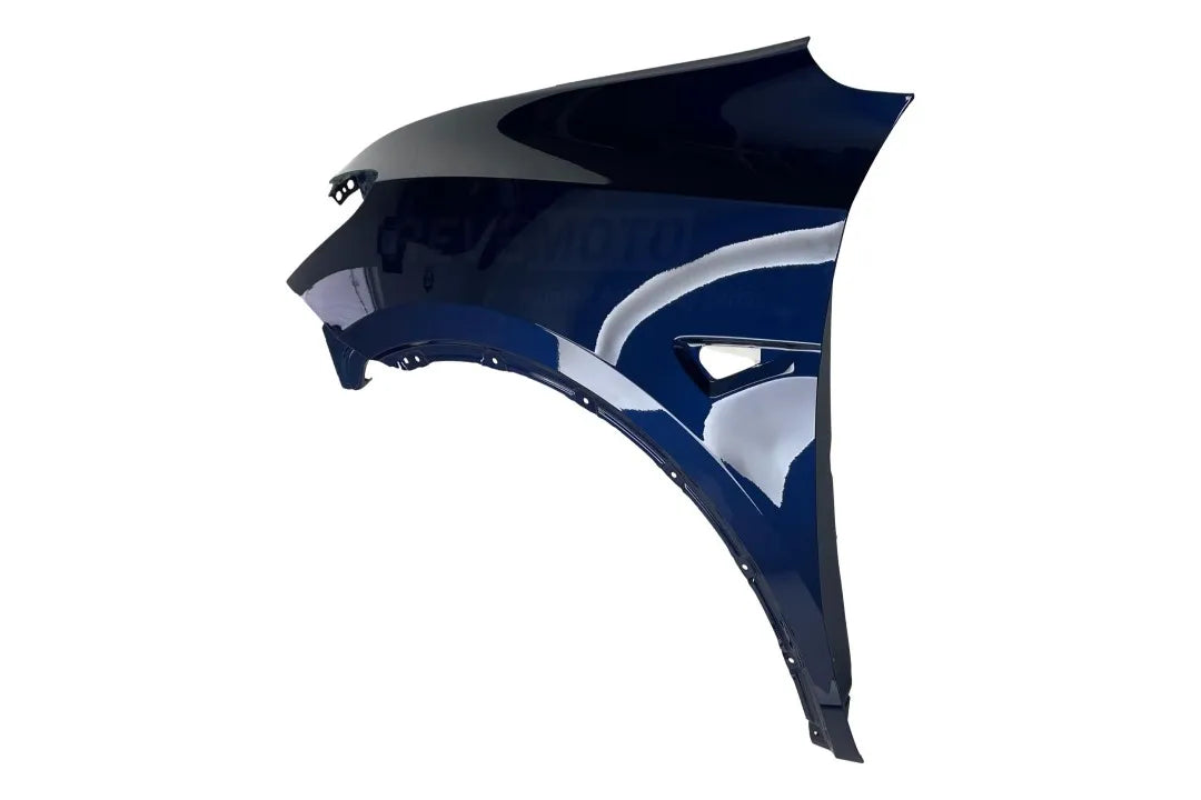 Painted Fender for 2020-2024 Tesla Model Y (OEM) For Option Code BY00 and BY01 Left, Driver-Side Ocean Blue Metallic/Ocean Blue Pearl Metallic (PPSB) 1493451E0B ReveMoto Painted Auto Body Parts Replacement