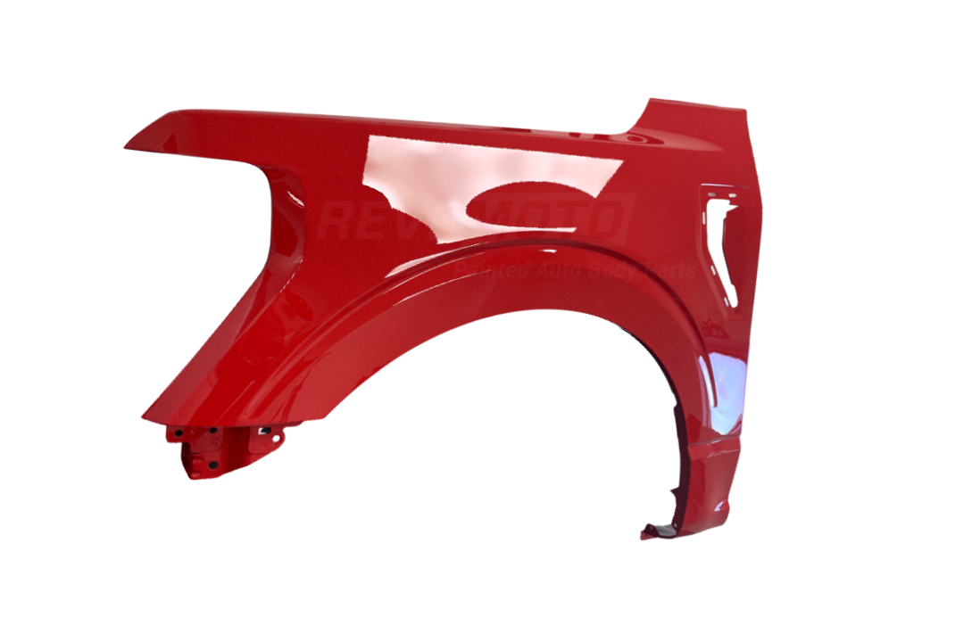 Painted Fender for 2021-2024 Ford F150 (Driver-Side) Race Red (PQ) ML3Z16006A VL3Z16006E ReveMoto Painted Auto Body Parts Replacement