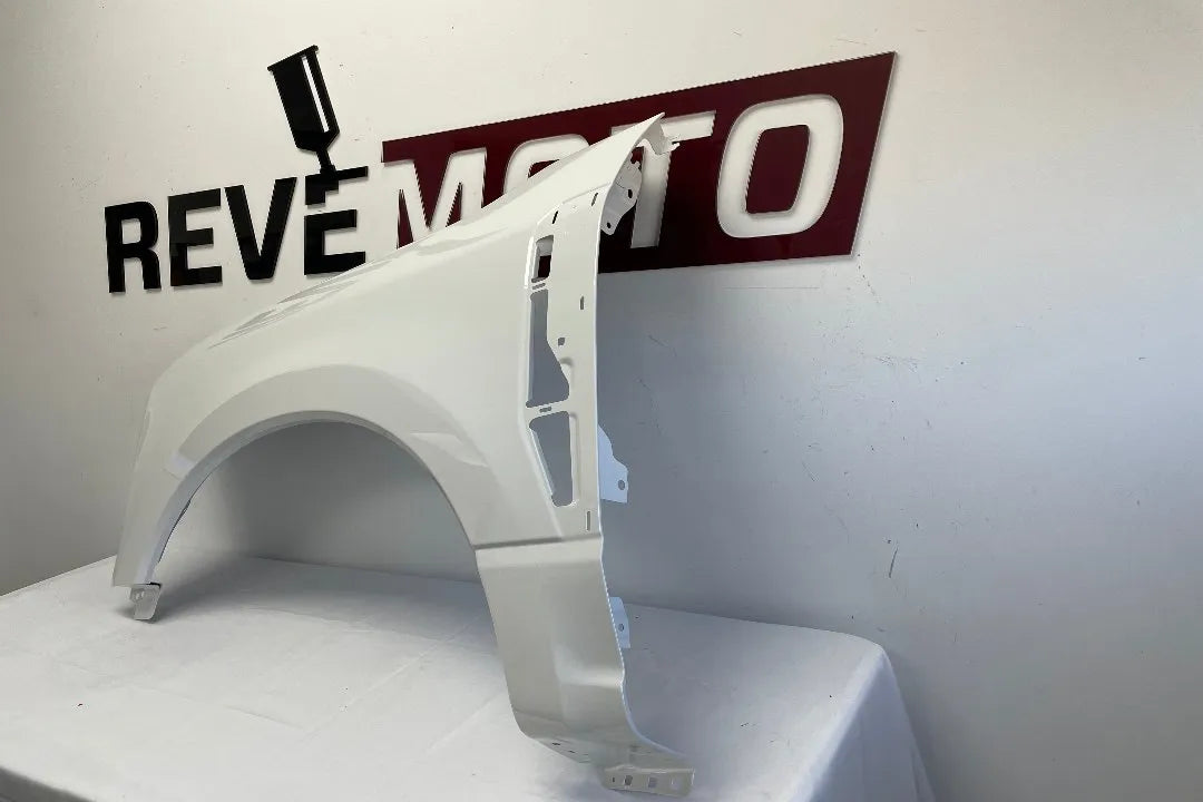 Painted Fender for 2023-2024 Ford F250 Left Driver-Side Oxford White (YZ) PC3Z16006A ReveMoto Painted Auto Body Parts Replacement