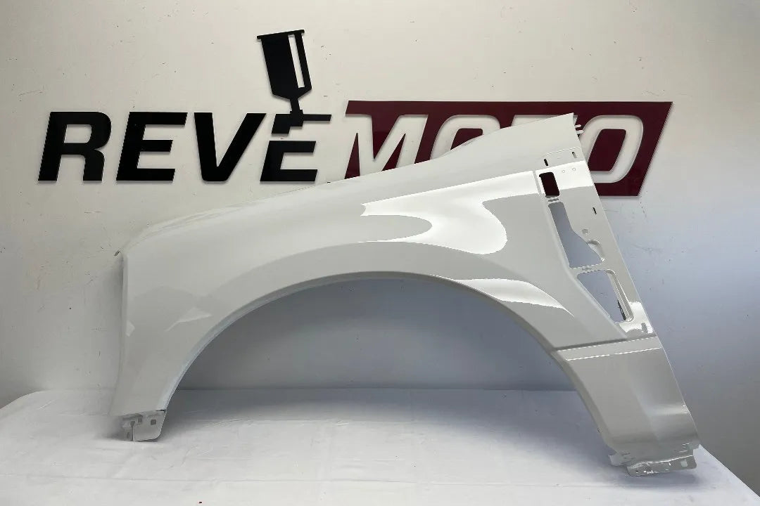 Painted Fender for 2023-2024 Ford F250 Left Driver-Side Oxford White (YZ) PC3Z16006A ReveMoto Painted Auto Body Parts Replacement