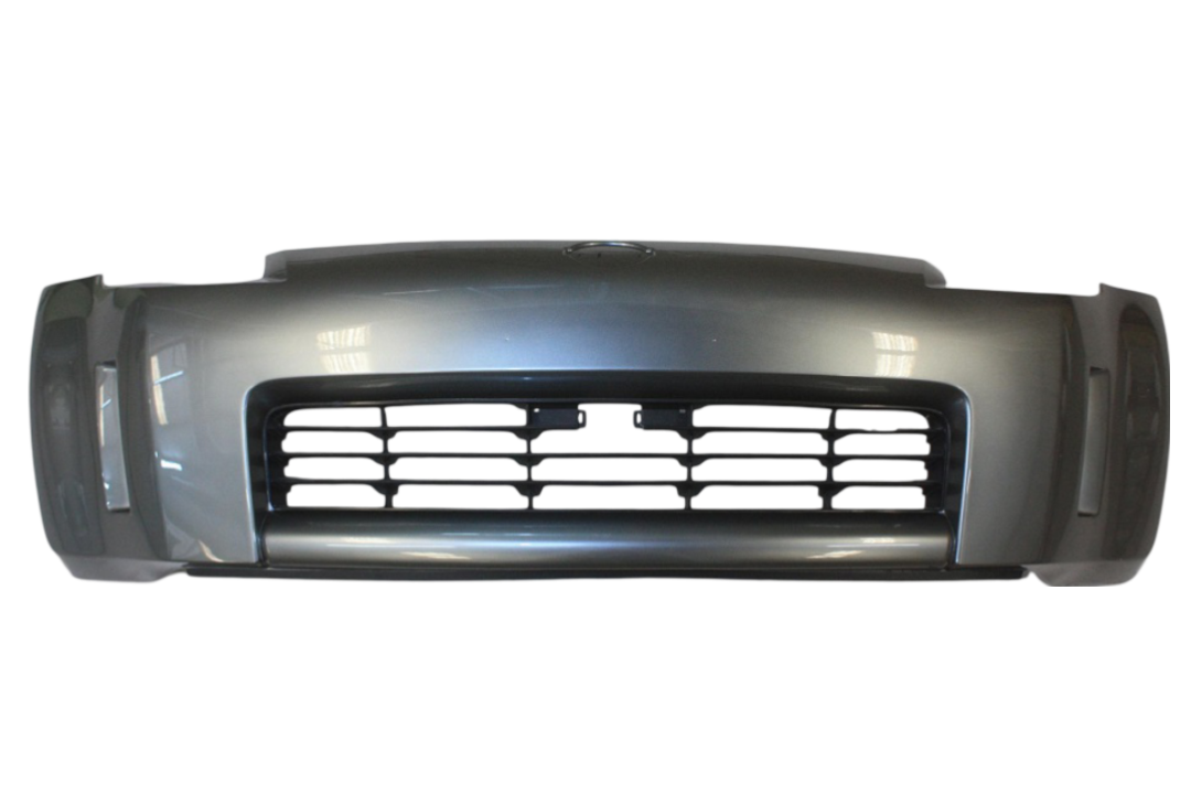 Painted Front Bumper Cover for 2003-2005 Nissan 350Z Chrome Silver Metallic KY0 62022CD025 NI1000201 Revemoto Painted Auto Body Parts Replacement
