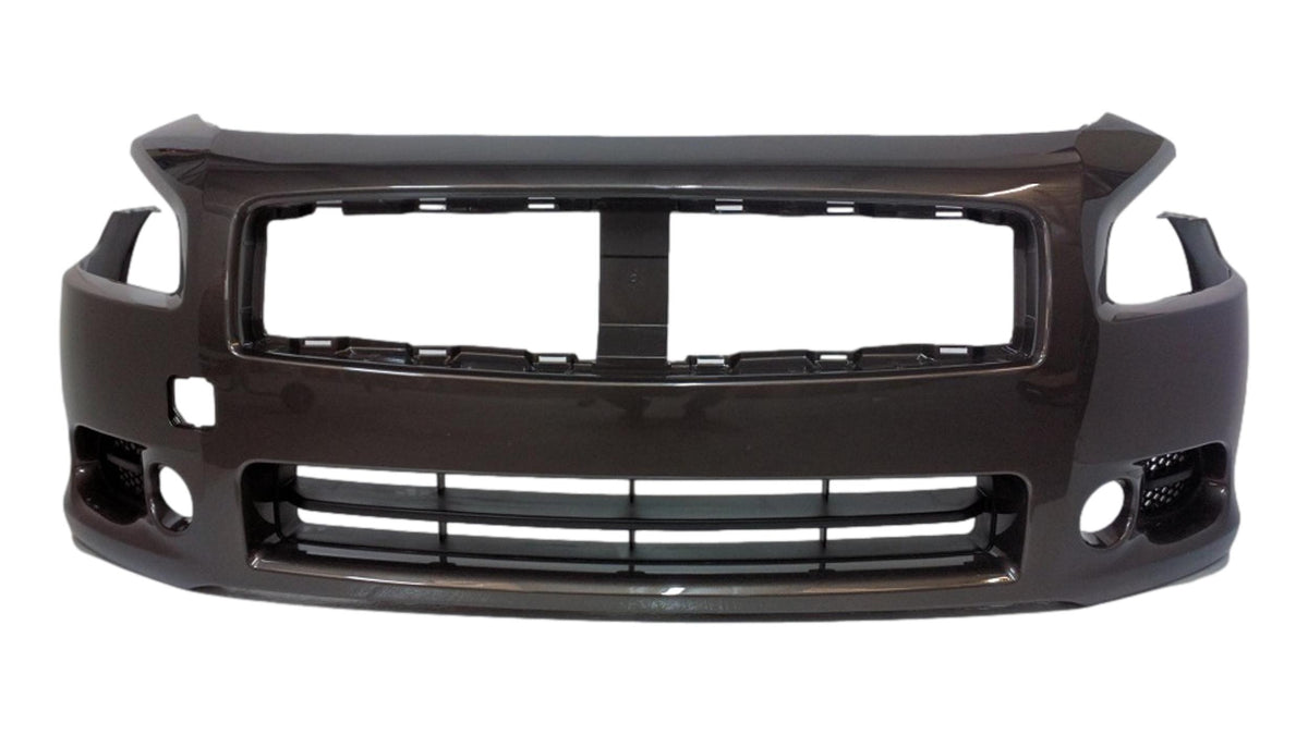  Painted Front Bumper Cover for 2009-2014 Nissan Maxima Tobacco Metallic (CAJ) 620229N00H NI1000258 ReveMoto Painted Auto Body Parts Replacement
