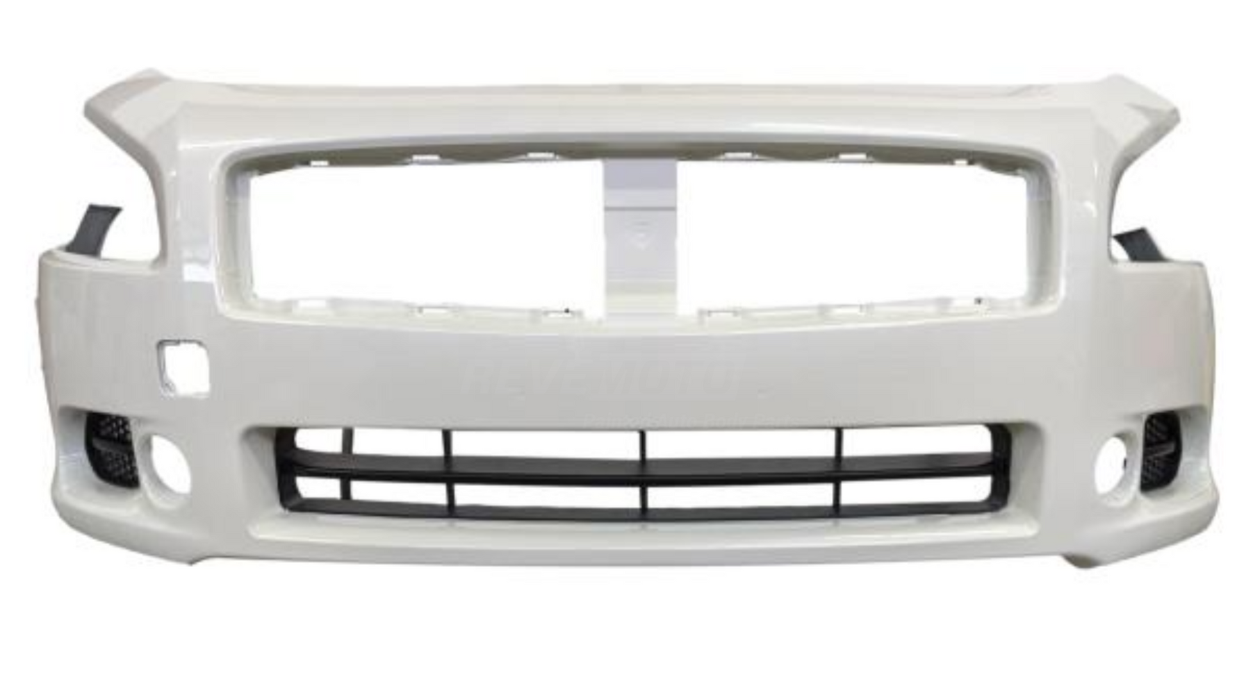  Painted Front Bumper Cover for 2009-2014 Nissan Maxima White Pearl (QAB) 620229N00H NI1000258 ReveMoto Painted Auto Body Parts Replacement