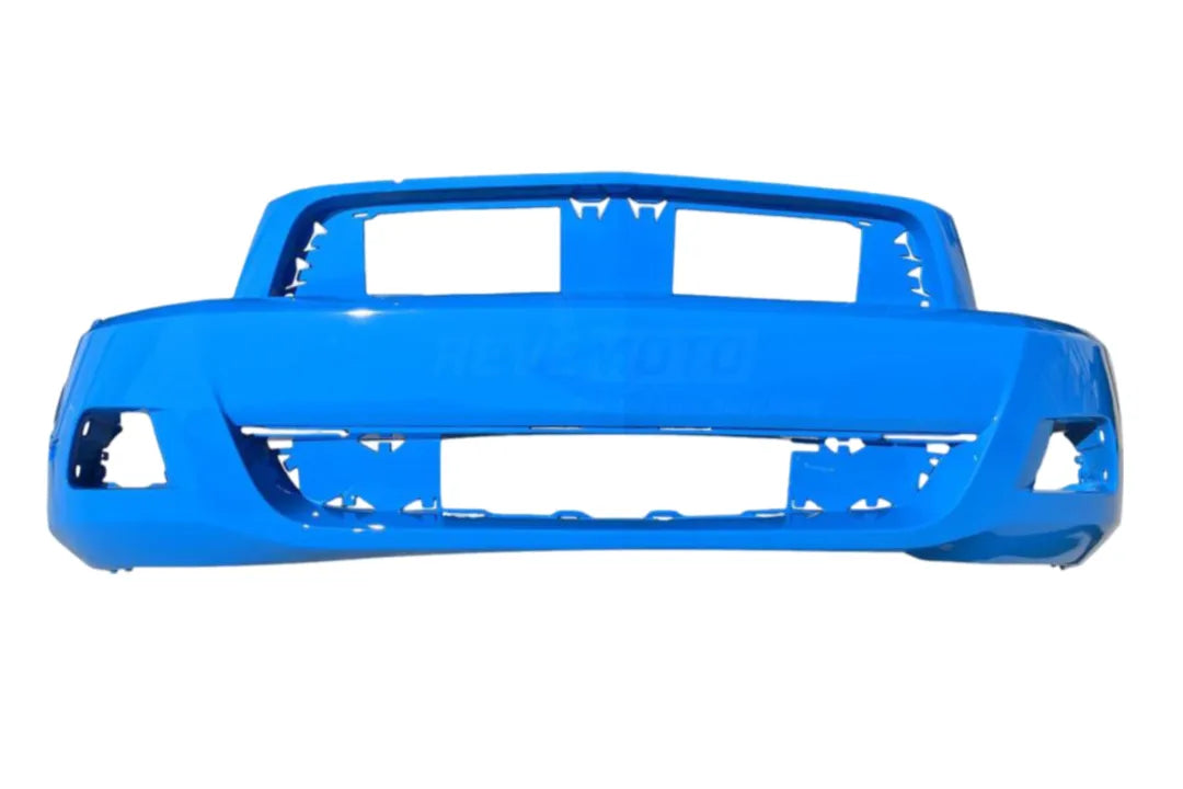 Painted Front Bumper Cover for 2010-2012 Ford Mustang (OEM) Base Models Grabber Blue (CI) AR3Z17D957AA AR3Z17D957AACP ReveMoto Painted Auto Body Parts Replacement