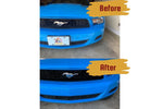 Painted Front Bumper Cover for 2010-2012 Ford Mustang (OEM) Base Models Grabber Blue (CI) AR3Z17D957AA AR3Z17D957AACP ReveMoto Painted Auto Body Parts Replacement