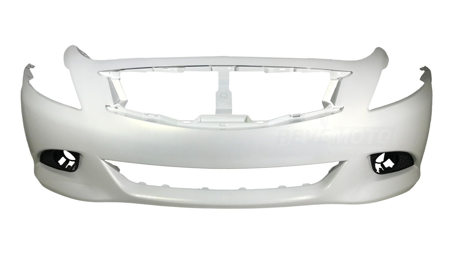 Painted Front Bumper Cover for 2010-2013 Infiniti G37 Moonlight White Pearl (QAA) 620221NF0H FBM221NF0H IN1000246 ReveMoto Painted Auto Body Parts Replacement
