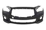 Painted Front Bumper Cover for 2014-2017 Infiniti Q50 (Base) 620224HB0H IN1000256 