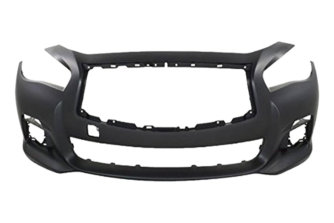 Painted Front Bumper Cover for 2014-2017 Infiniti Q50 (Base) 620224HB0H IN1000256 